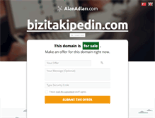 Tablet Screenshot of bizitakipedin.com